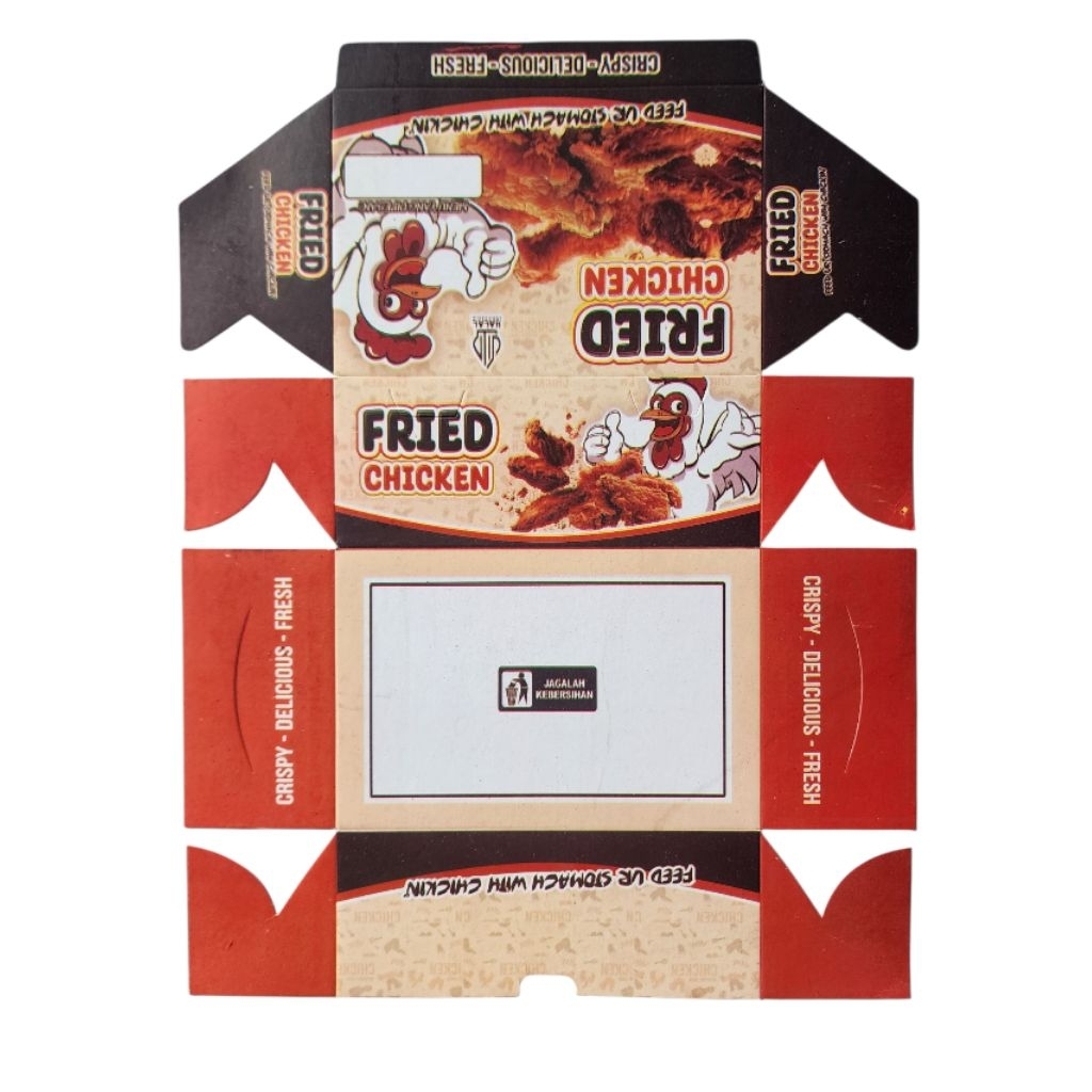 

KARDUS BOX FRIED CHICKEN/KEMASAN FRIED CHICKEN/KERTAS FRIED CHICKEN