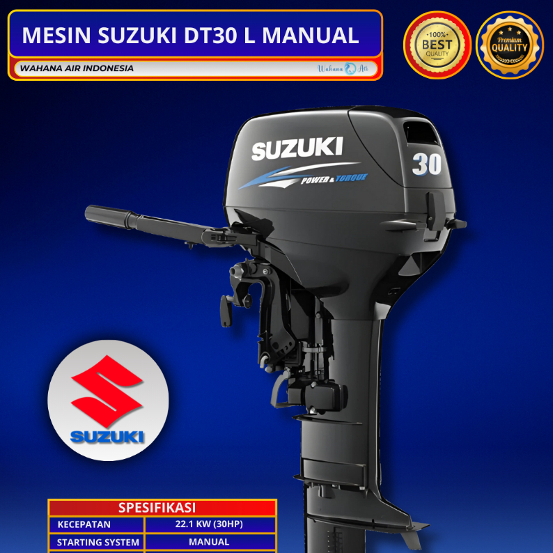 MESIN TEMPEL PERAHU KAPAL SUZUKI DT30 L 30 PK