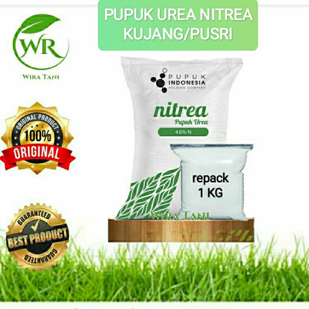 Pupuk Urea Nitrea 1KG (Pusri/Kujang) non subsidi Ecer kemasan repack Original