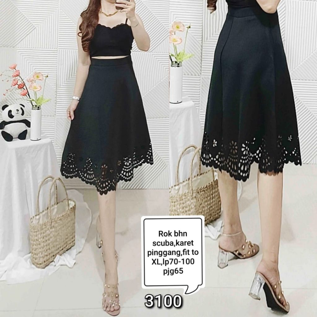 3100 - Rok Laser bhn Scuba import, karet pinggang, Fit to XXL (LP 70-100) Pjg 65