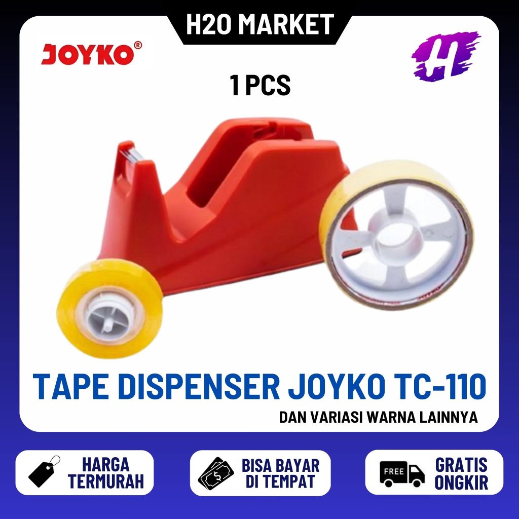 

❤️H2O❤️ Tape Cutter Tape Dispenser Pemotong Pita Perekat Joyko TC-110