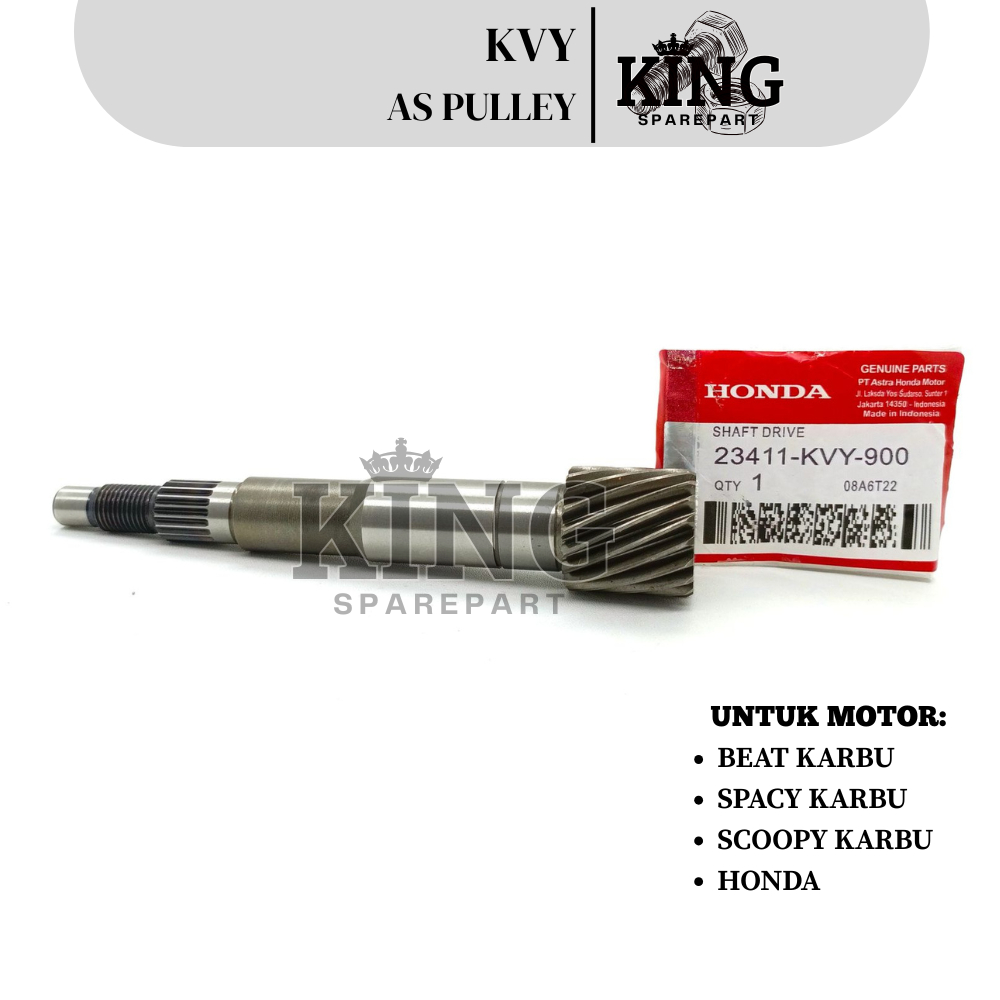 KVY AS PULLEY HONDA BEAT/ PULLEY V-BELT/ PULLEY AS MOTOR SCOOPY/ SPACY KARBU/ PULLEY PENGGERAK