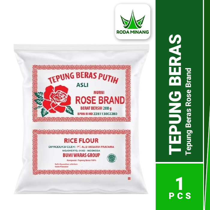 

Tepung Beras Putih Rose Brand RICE FLOUR Murni Asli Halal 500 Gram