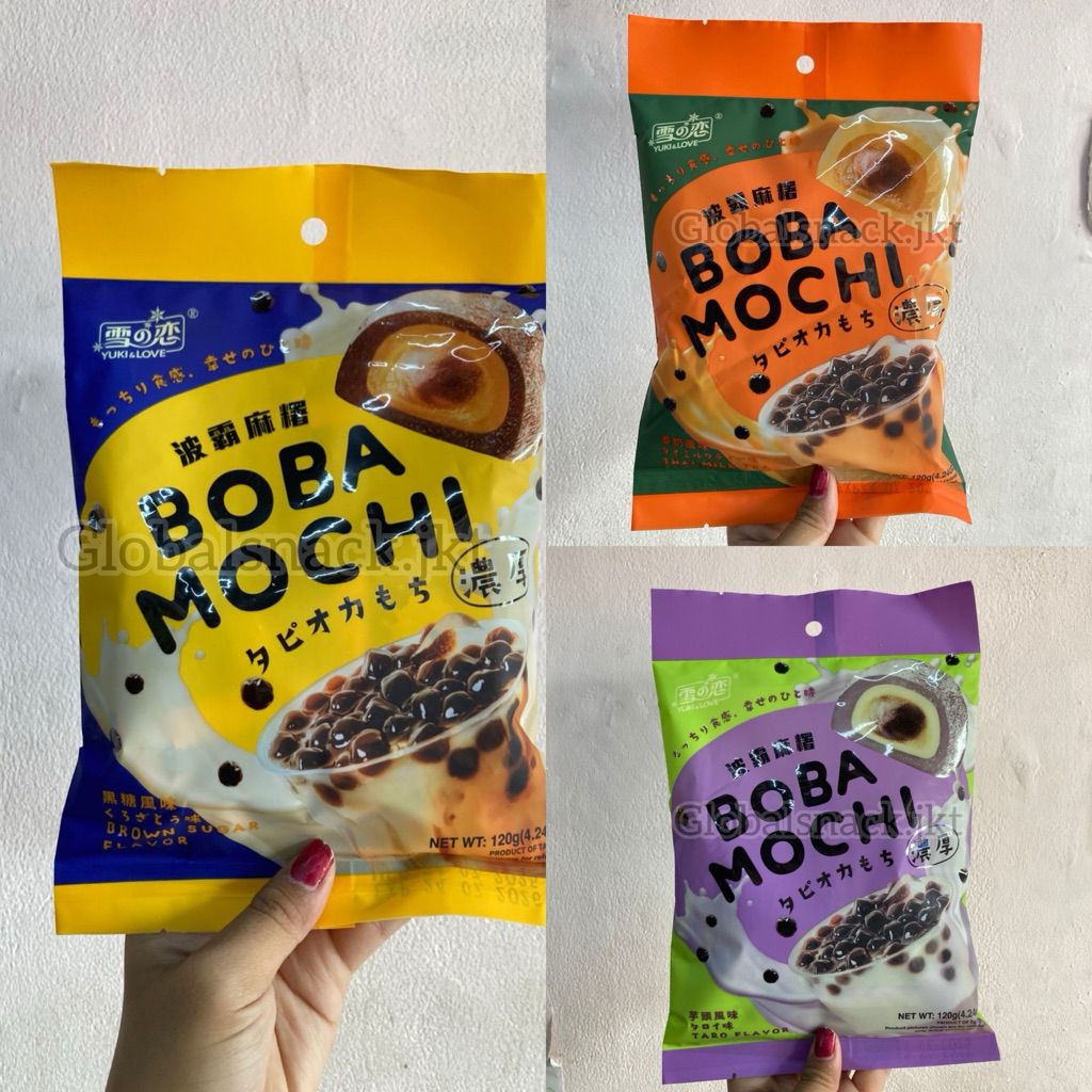 

YUKI AND LOVE BOBA MOCHI THAI MILK TEA / BROWN SUGAR / TARO