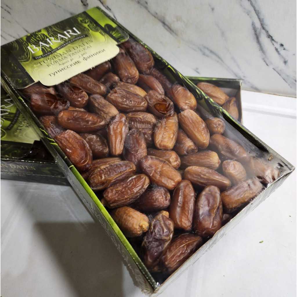 

Kurma Tunisia Non Tangkai Barari Kemasan Box 1kg Premium
