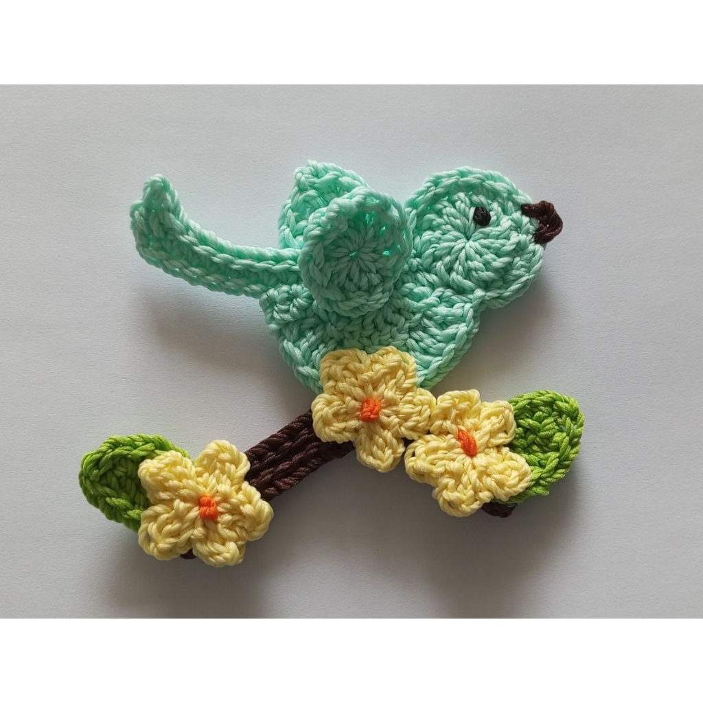 aplikasi rajut burung / aplikasi rajut burung terbang / aplikasi rajut