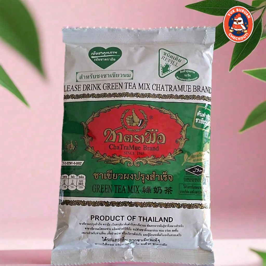 

[SP] Thai tea teh hijau green tea chatramue thailand 200gr