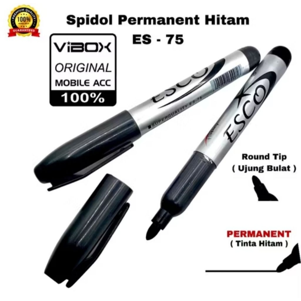 

[drg] Montana/Esco Spidol Permanent Tinta Hitam MP-11 Bisa Isi Ulang