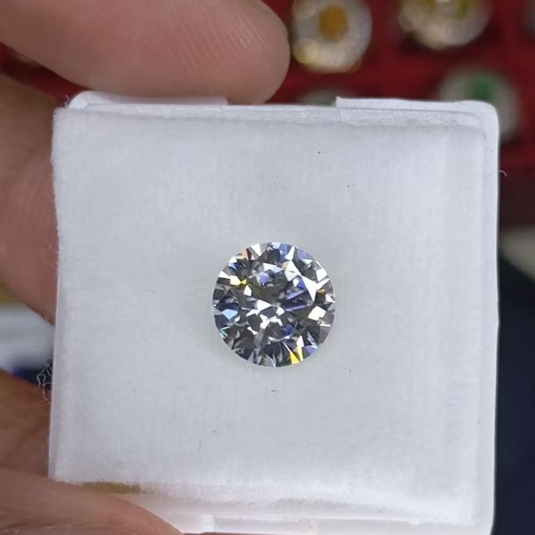 Batu permata berlian moissanite 2ct + memo GRA