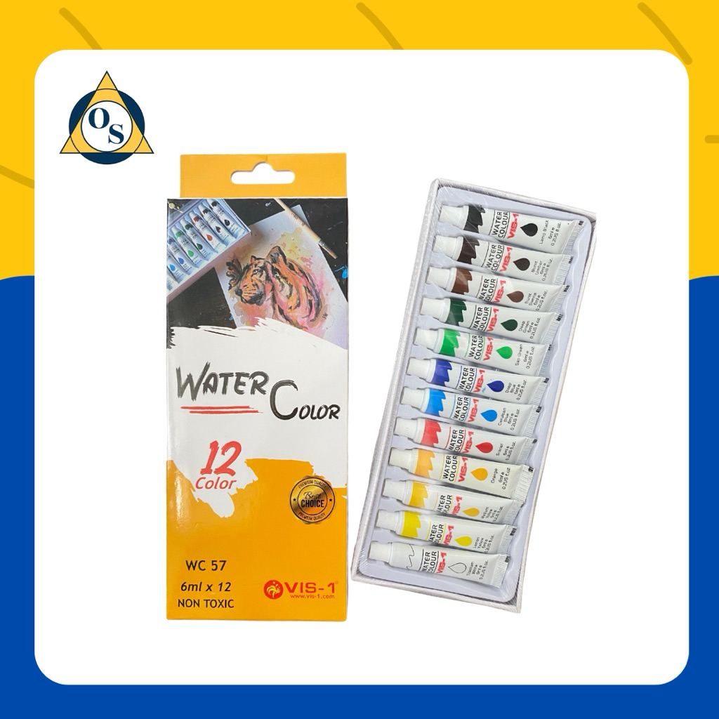 

VIS-1 CAT WATER COLOR 6ML 12WARNA