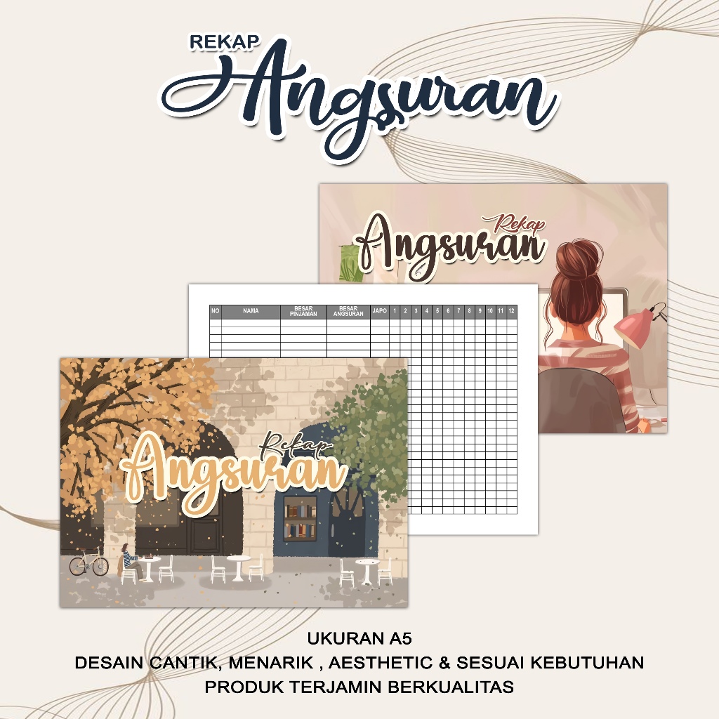 

BUKU REKAP ANGSURAN LANDSCAPE BY GRAFISTETIK