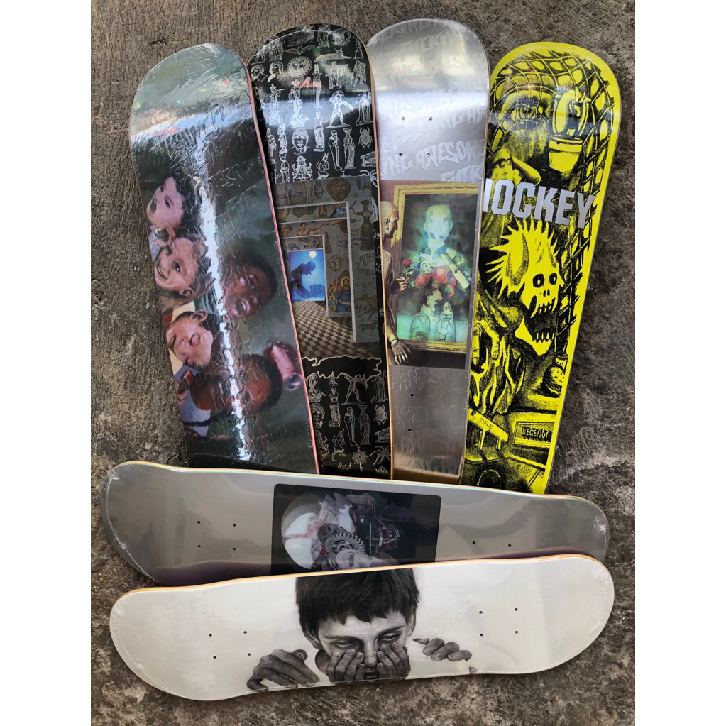 skateboard deck / papan “ FUCKING AWESOME “