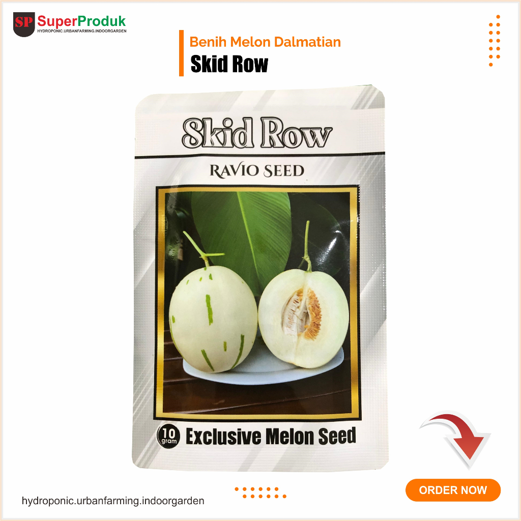 Benih Melon Dalmatian Skid Row Kemasan Original 10 gram