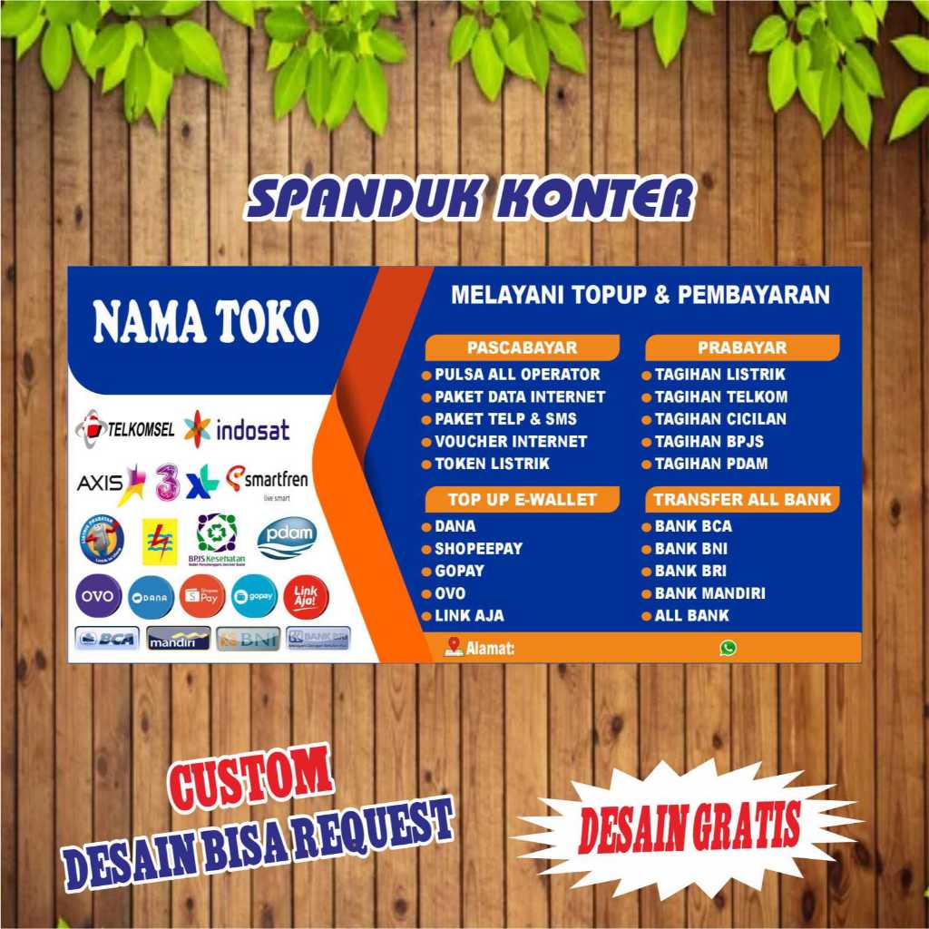 Stellarspace16 Spanduk Banner Konter Pulsa Banner Hp Cellularbisa Request Design Custom