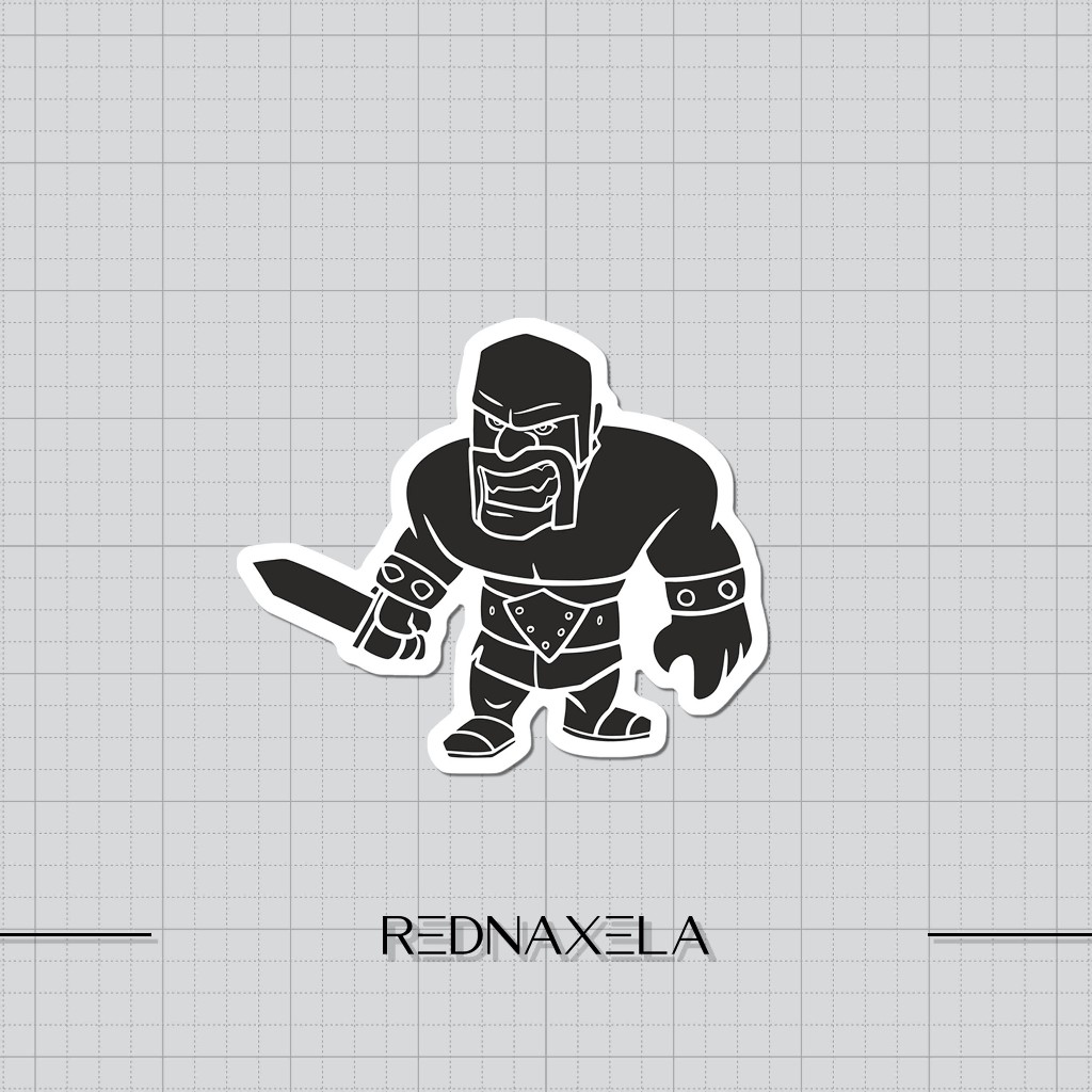 

Stiker Vinyl COC Barbarian Stiker Koper Outdoor Waterproof Sticker