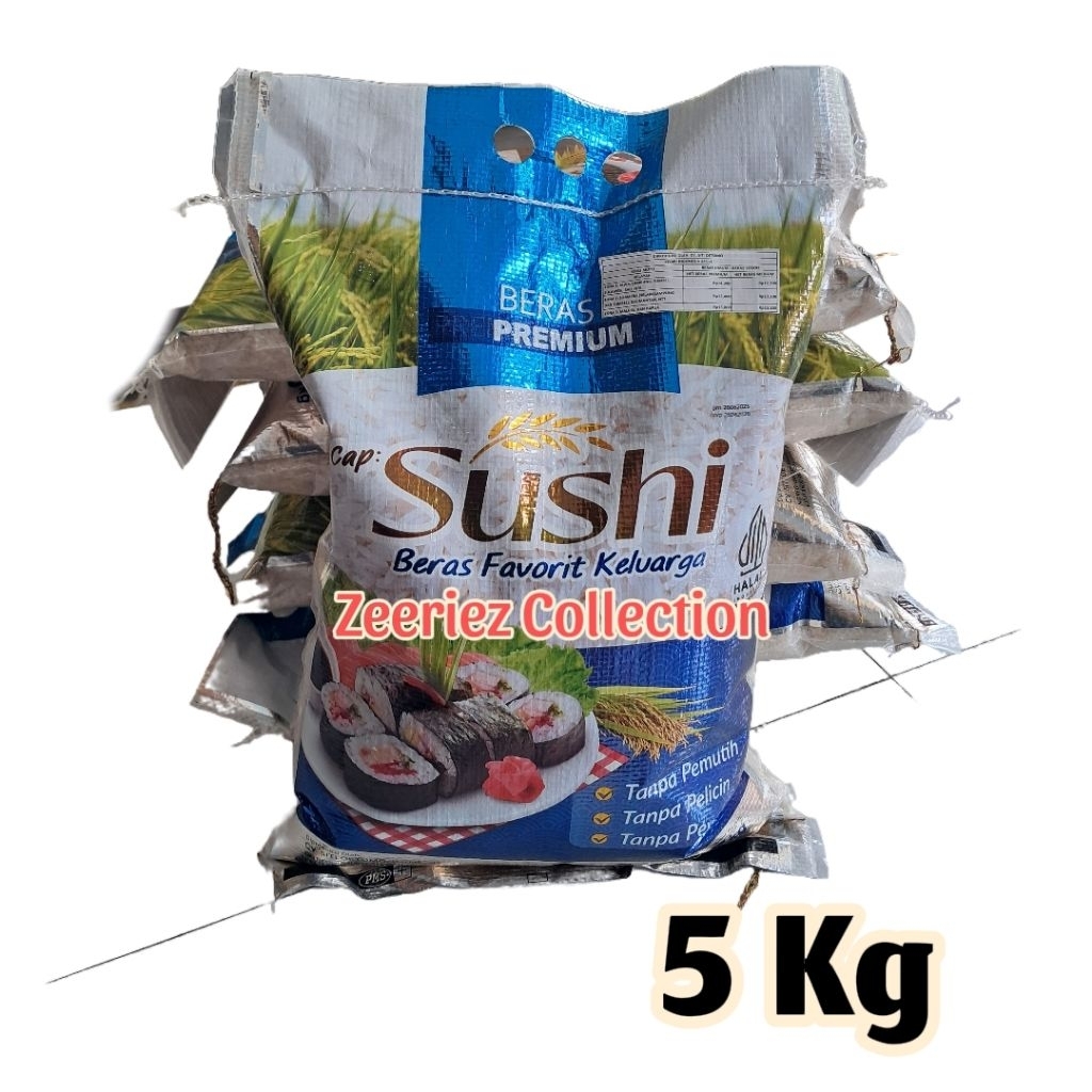 

Beras Merk Sushi Enak putih punel 5kg