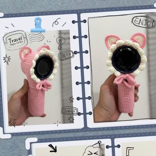 sarung kipas rajut goojodoq/full cover knit/sarung kipas rajut