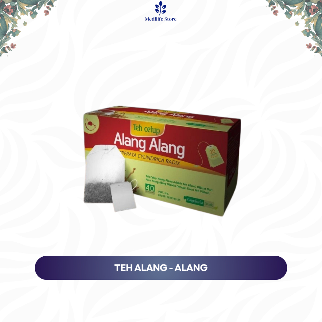 

GRIYA HERBA TEH ALANG ALANG – teh celup herbal untuk demam & panas dalam | segar di tenggorokan | redakan mual & pusing | halal & aman