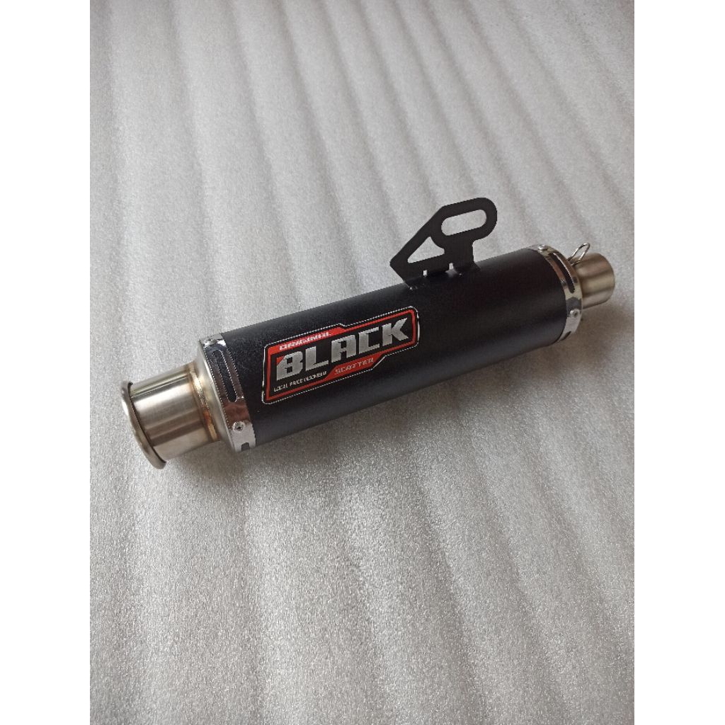 Silincer Salemba Suara Bass Adem Inlet 38.45&50mm Type B2 Original Black Sactter Slincer Exhaust Inl