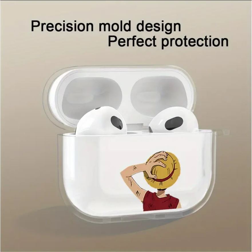 Case PELINDUNG AIRPODS MOTIF LUFFY Cocok Untuk Airpod Gen 1/2 GEN 3 / GEN 4 / GEN PRO / GEN PRO 2