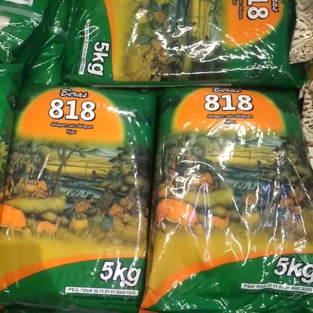 

Beras 818 hijau 5kg