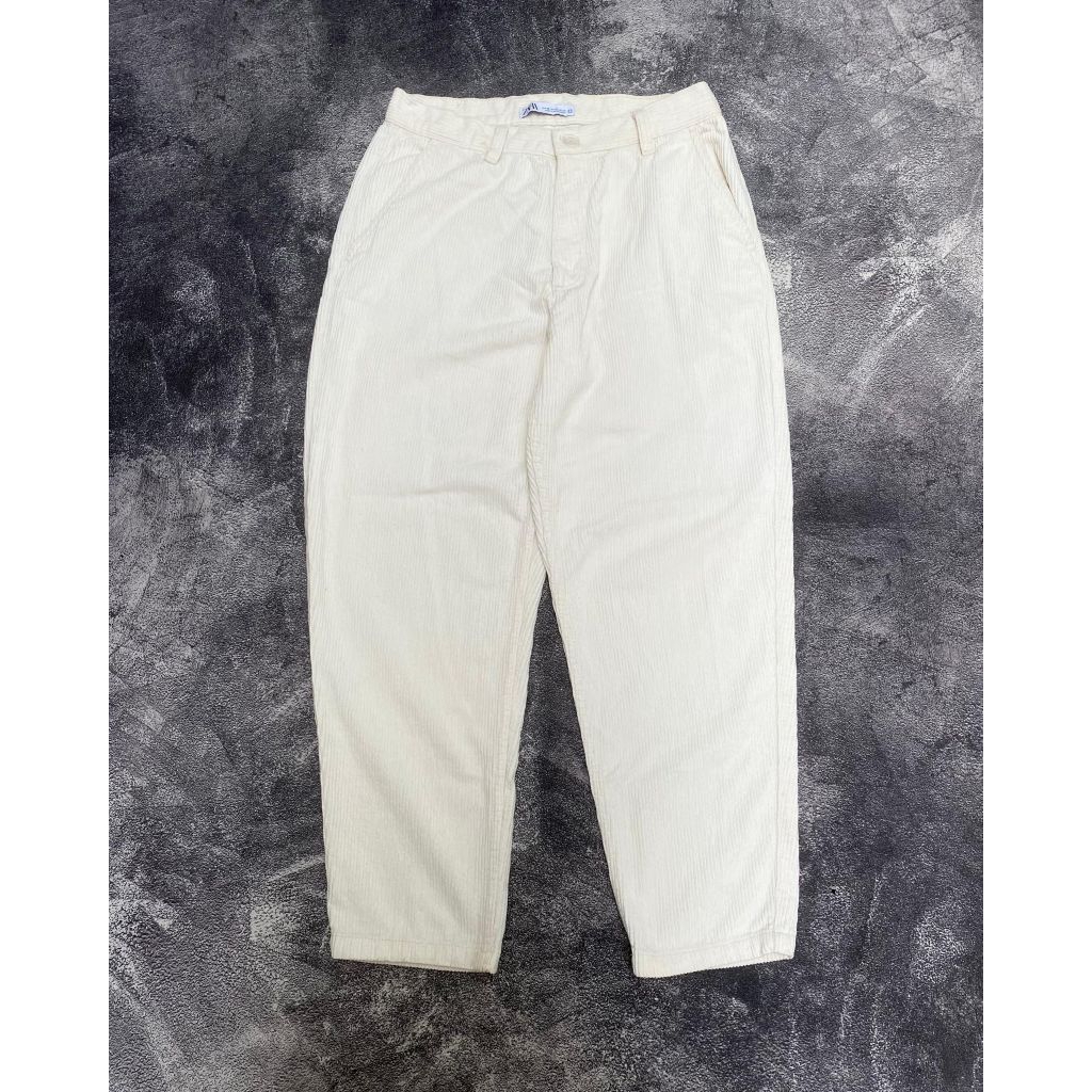 CELANA CORDUROY CREAM BY ZARA PRIA/WANITA