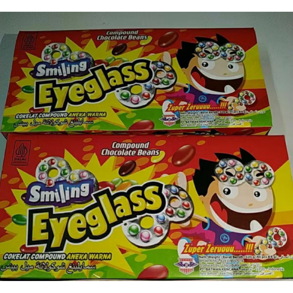 

Smilling Eyeglass permen kacamata isi 40pcs(1pack)