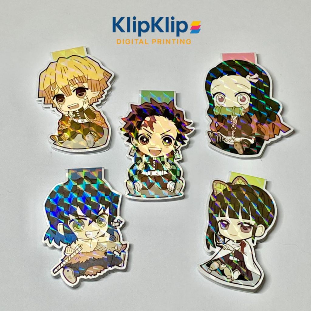 

Magnet Bookmark Demon Slayer Hologram | Penanda Buku Anime 5-6cm | 1 Set Isi 2 Pcs - KK