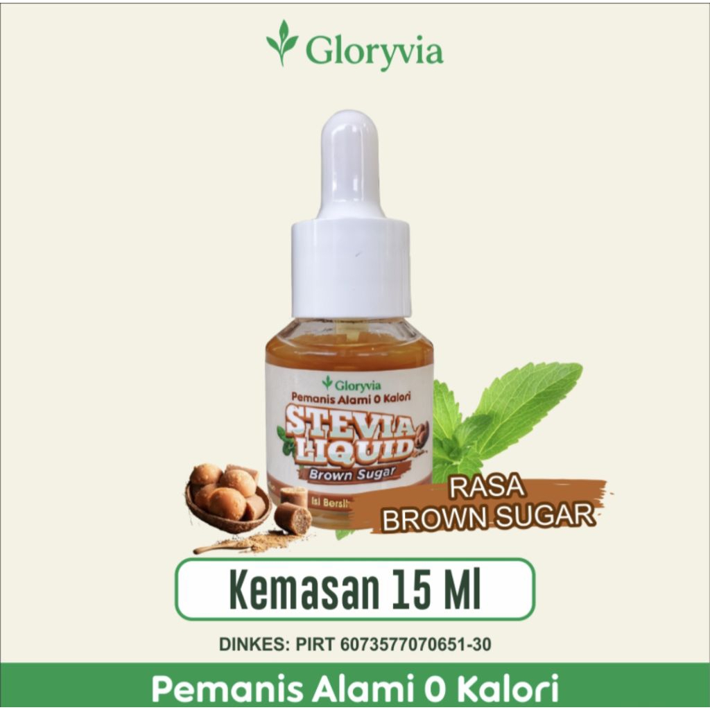 

Pemanis Stevia Cair Rasa Brow Sugar