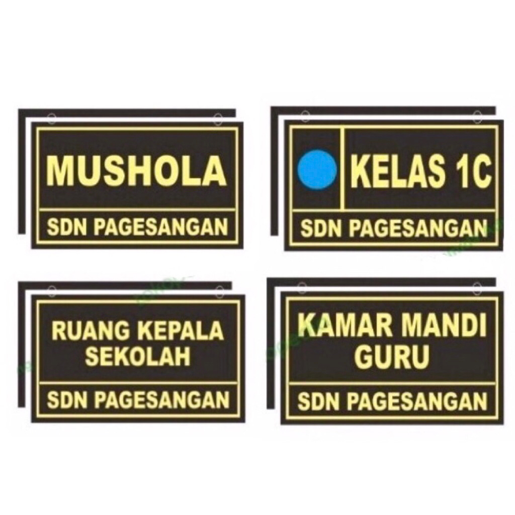 

Papan nama ruangan gantung tulisan custom