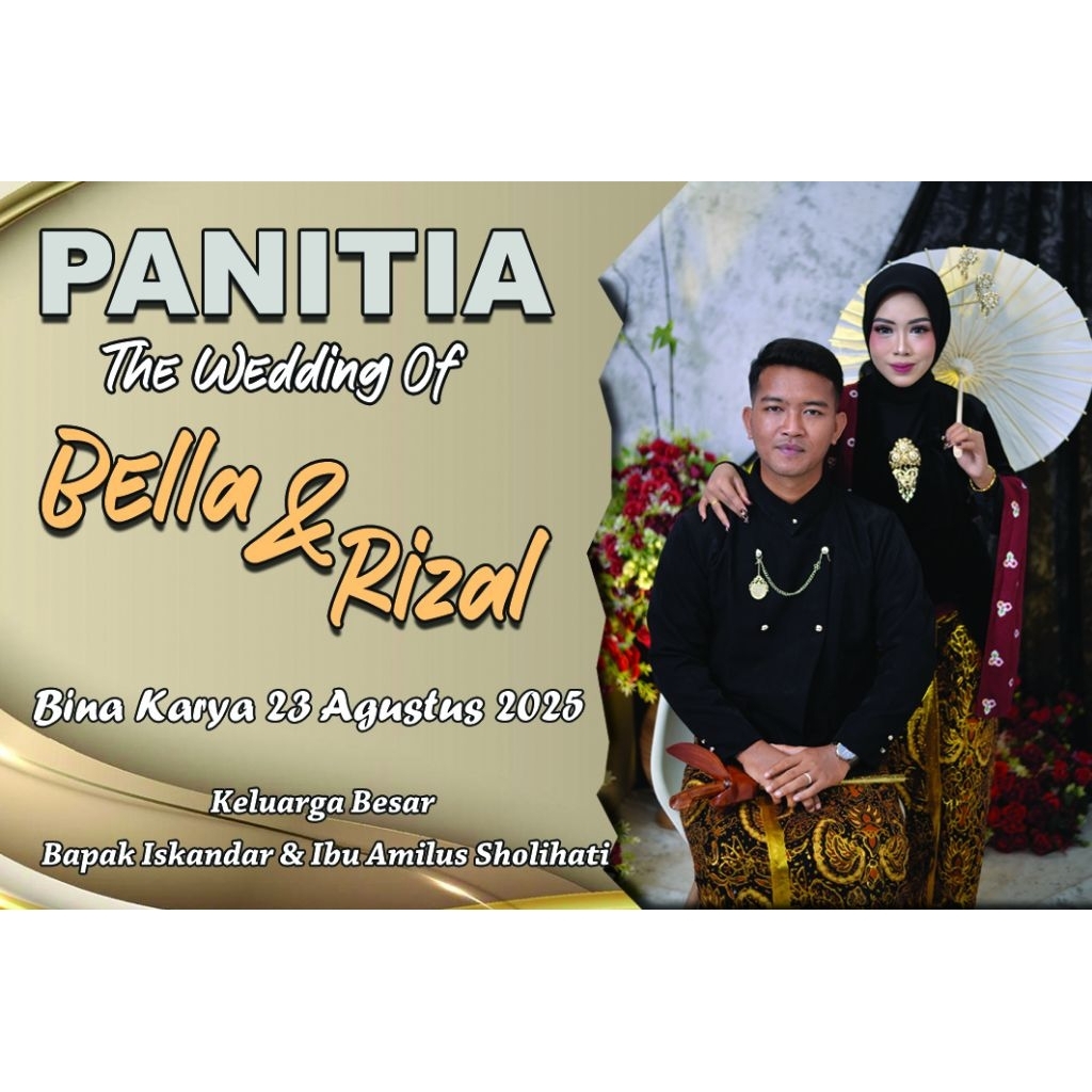 

Kartu panitia pernikahan || isi 25 pcs kartu ukuran 6x9 cm