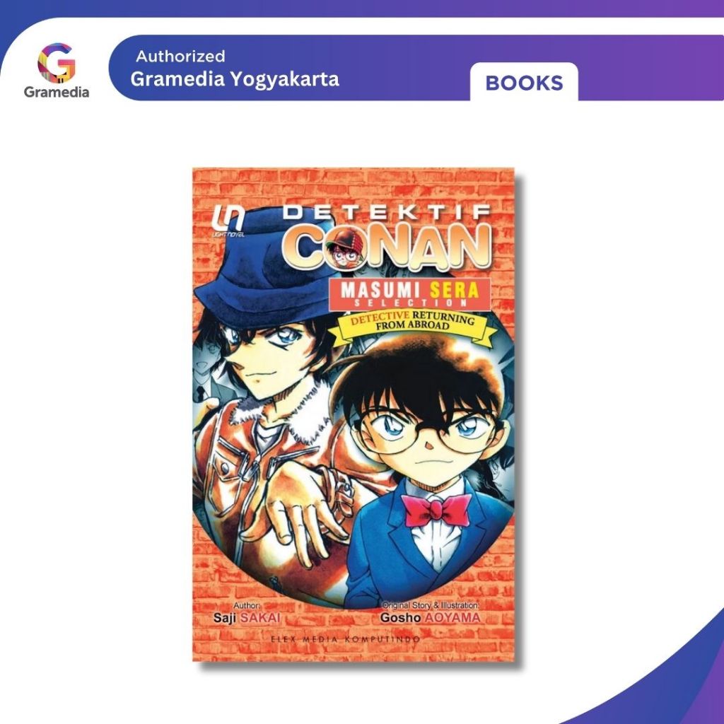 Gramedia Yogya - Light Novel Detektif Conan: Masumi Sera Selection - Detective Returning from Abroad