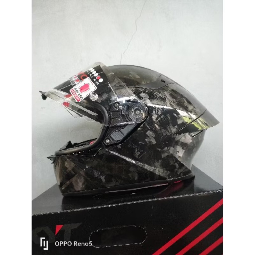Helm KYT TT REVO repaint carbon forget carbon cevlar helm fullface kyt tt revo