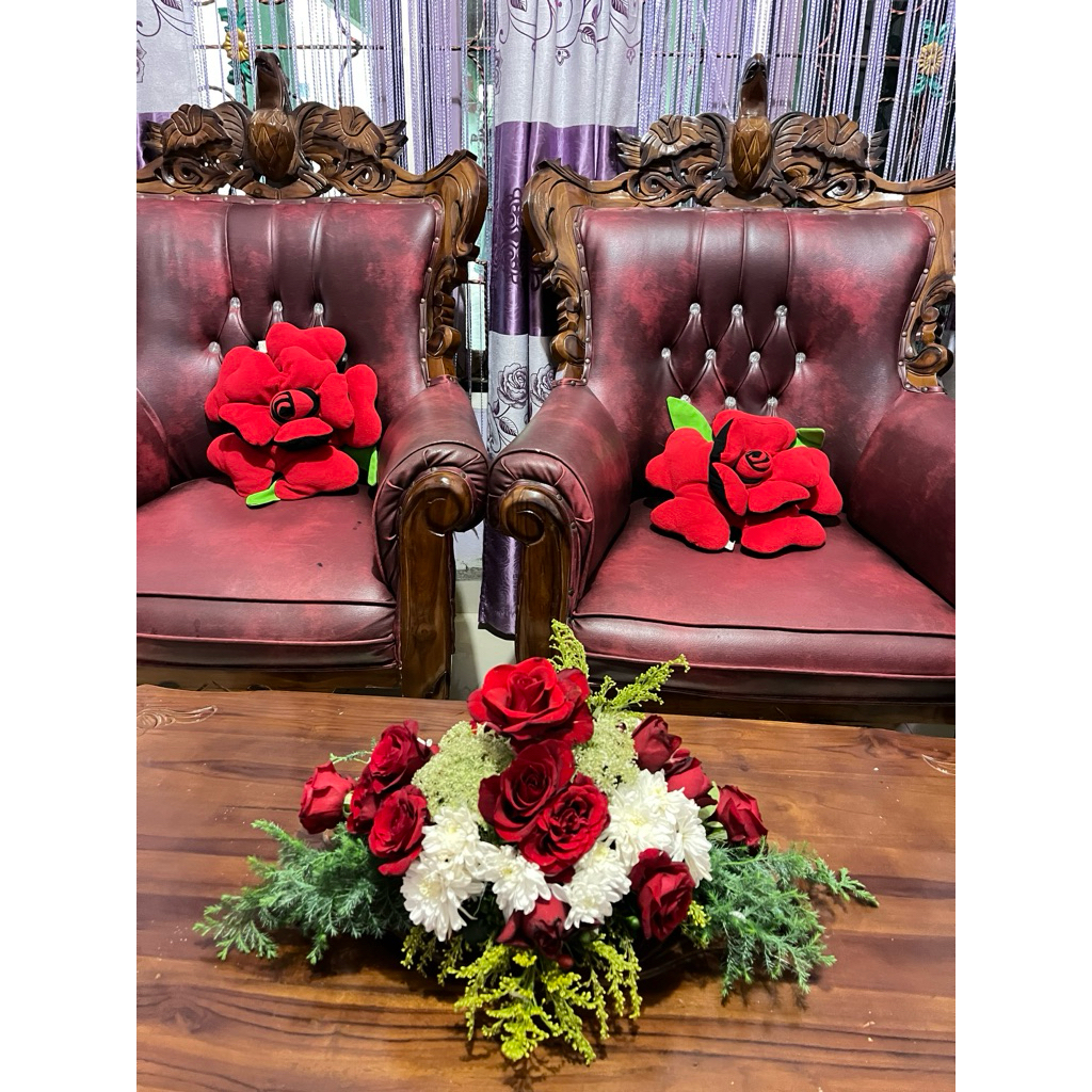 Bunga kering warna warni