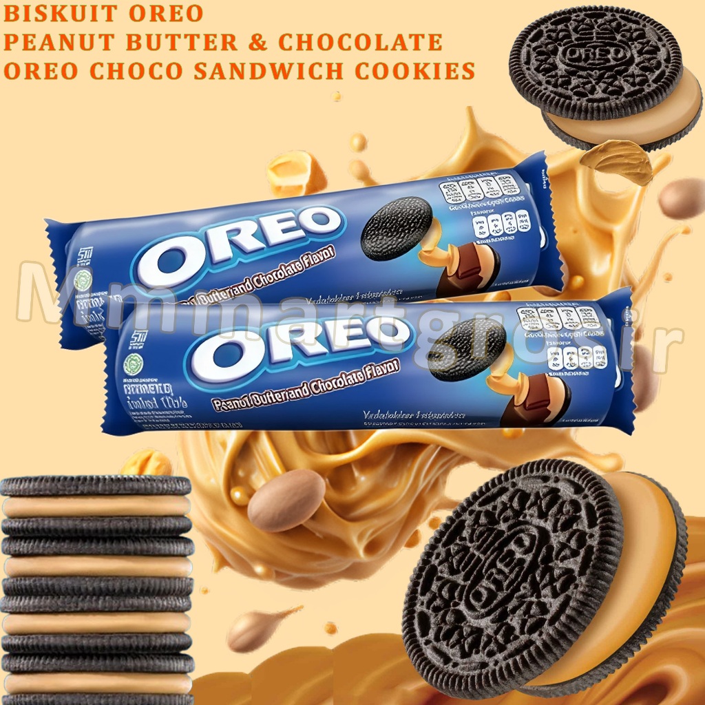 

Oreo / Biskuit Sandwich Coklat Dengan Krim Kacang / Peanut Butter & Chocolate / 110.4g