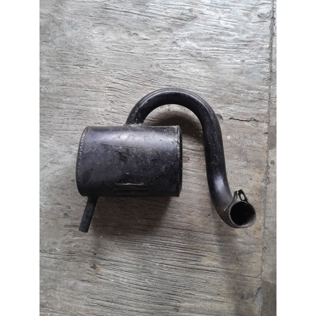 knalpot Vespa DRC buang kiri standart racing.