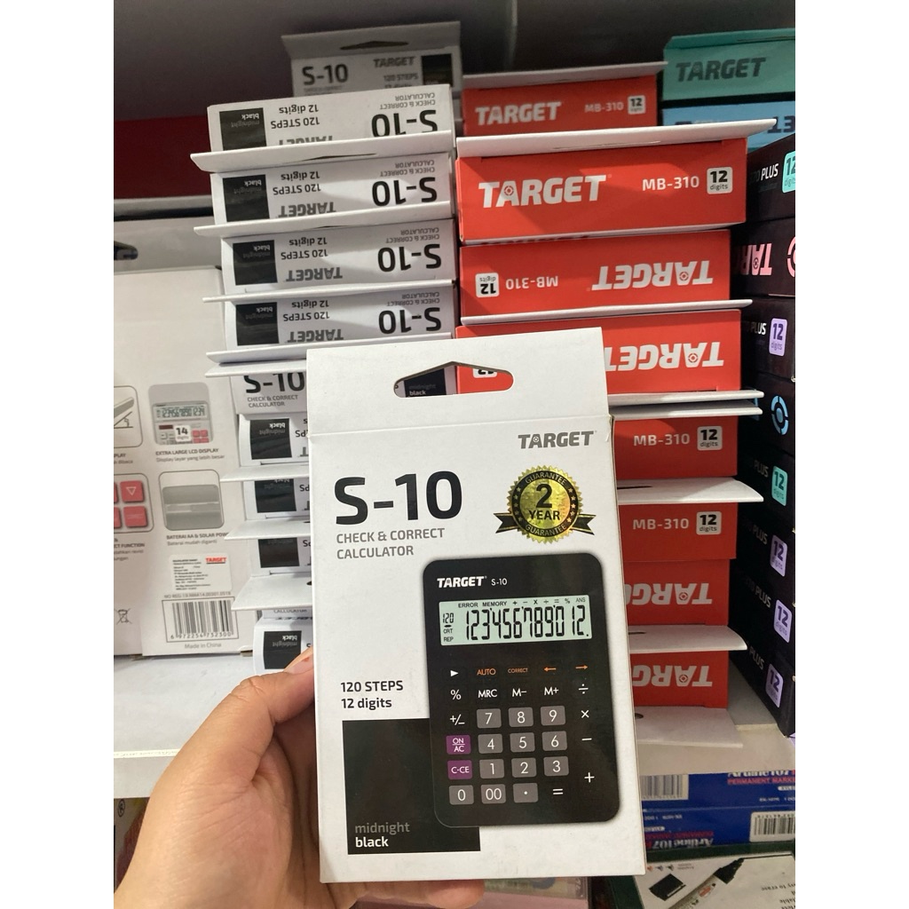 

Kalkulator Target S 10 / Kalkulator Target 12 Digit