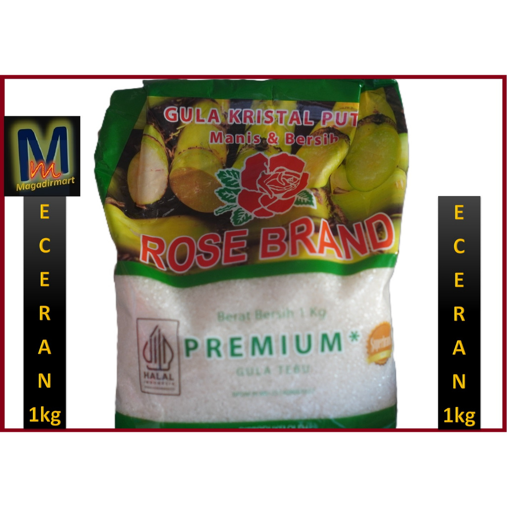 

Rosebrand Gula Pasir Kemasan 1Kg - Gula Kristal Putih Berkualitas Eceran