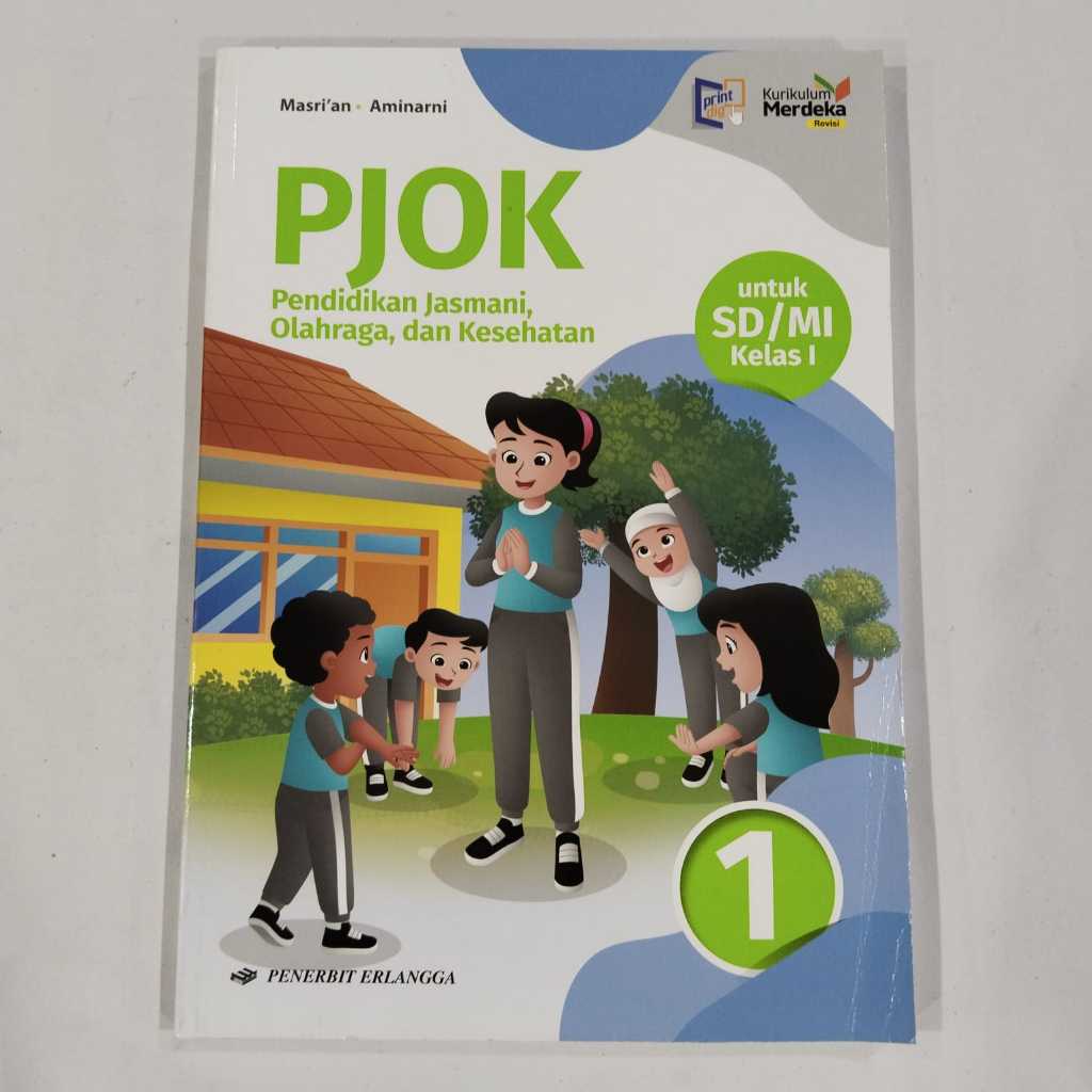 PJOK KELAS 1 SD PENERBIT ERLANGGA KURIKULUM MERDEKA | PENJASKES KELAS 1 ERLANGGA KURMER