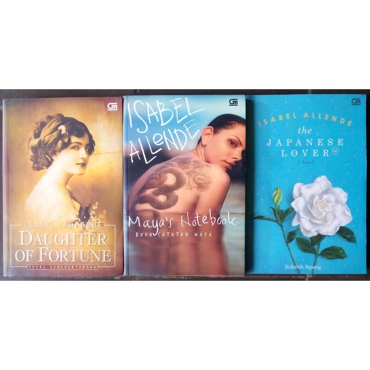 Novel Terjemahan By Isabel Allende/Novel Daughter of Fortune/Novel Maya's Notebook/Novel The Japanes