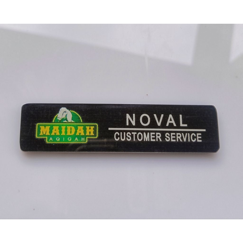 

Nurul Hayat - Hotel Tugu - Al Wahidah - Wedding Organizer - MAIDAH Aqiqoh - Spesifik Name Tag Papan Nama Dada