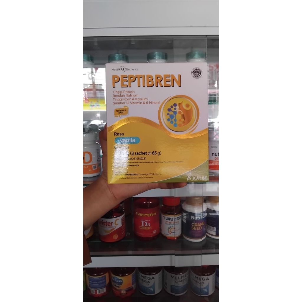 

PEPTIBREN RASA VANILA 195 GRAM ( 3 SACHET)