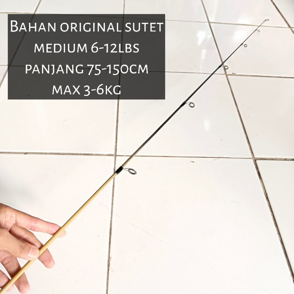 Ujung Joran Carbon sutet original 75-150cm