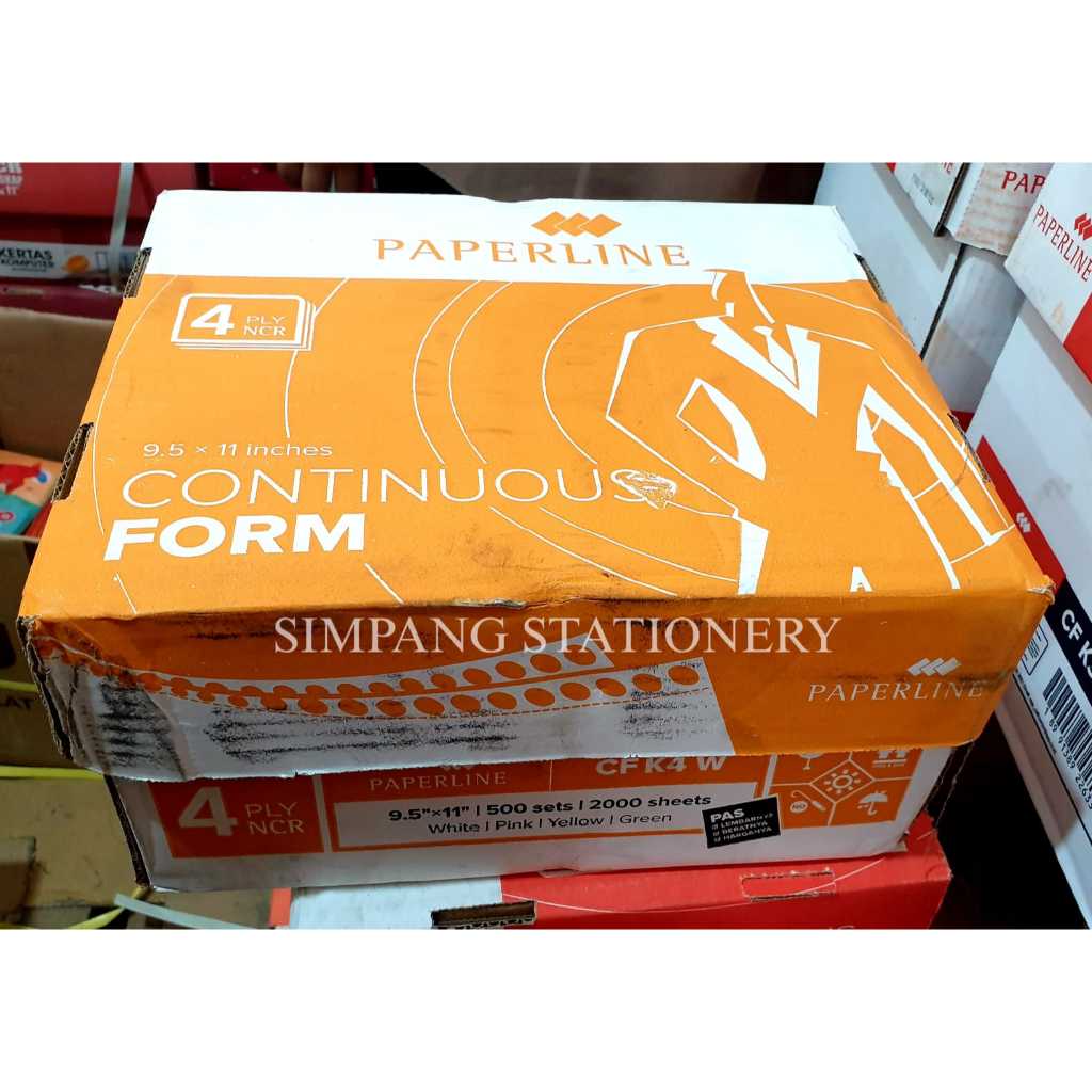 

Paperline Continous Form kecil 4 Ply 9,5 x 11 / box
