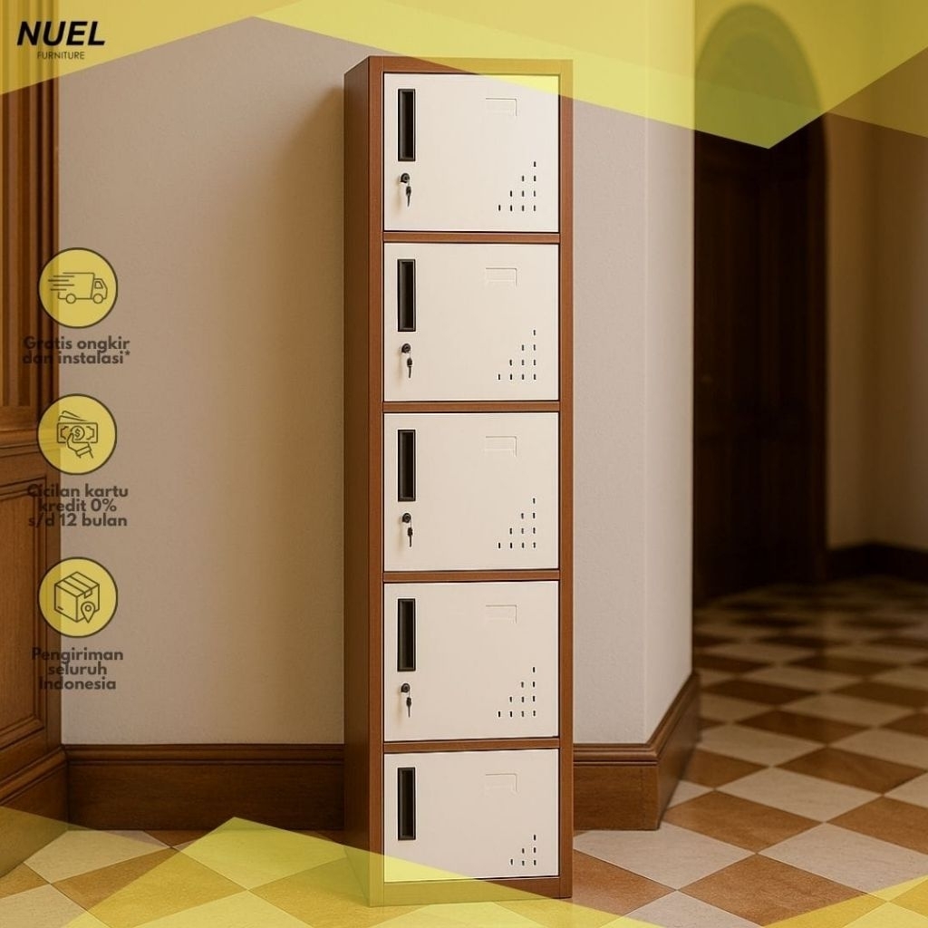 Loker Besi | Locker Besi | Kabinet Besi | Loker Besi 5 Pintu | Loker Besi Penyimpanan