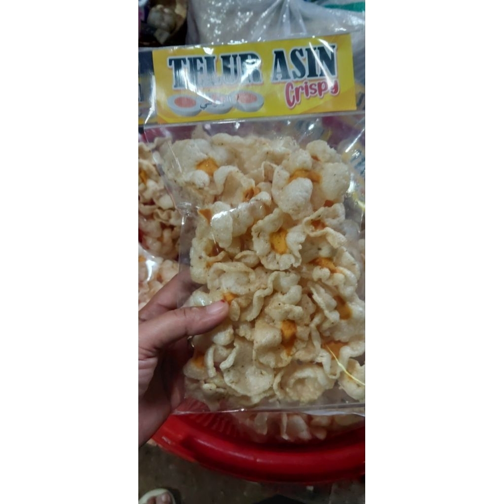 

kerupuk telur asin matang 100 gram
