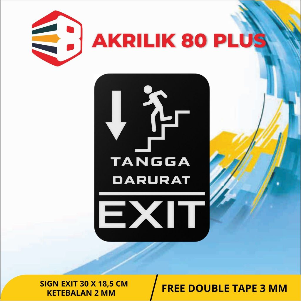 

AKRILIK EXIT 30 X 18,5 CM / CUSTOM / SIGNAGE