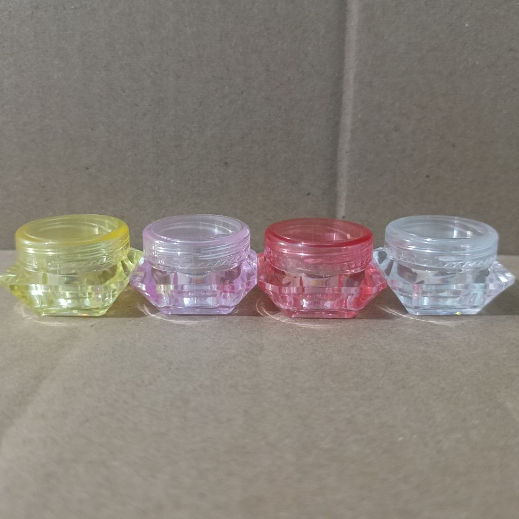 POT CREAM DIAMOND 5gr VARIAN WARNA PLASTIK