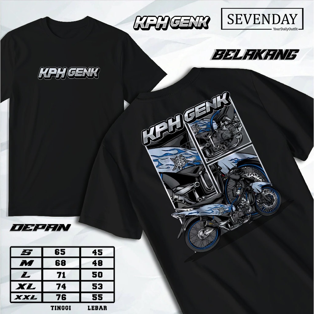 Kaos KPH GENK Adem Dan Nyaman || Kaos Distro Honda Wave Kph Genk Terbaru Viral
