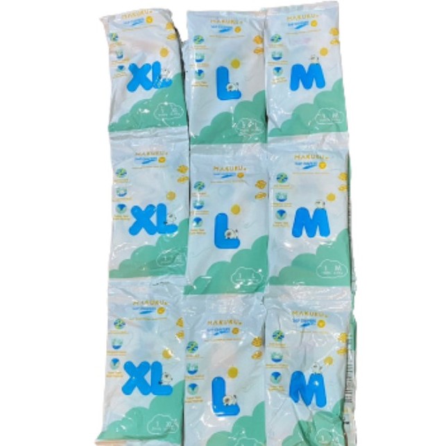 MAKUKU SAP Diapers Comfort FIT Pants M/L/XL 1pcs Sachet | Popok Bayi Satuan | Pampers Bayi | Pampes